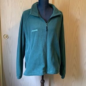 Columbia 3x green fleece jacket